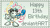 Happy 13th Birthday, dA! by poserfan