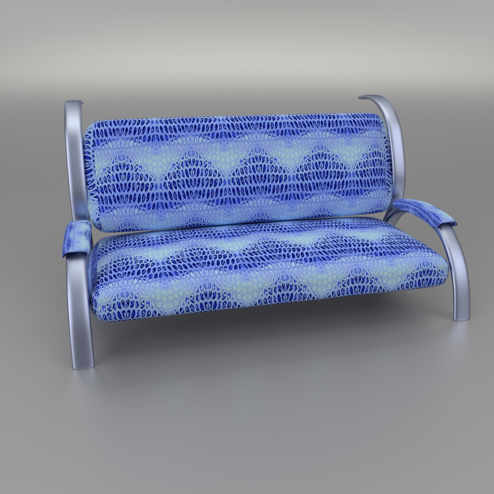 Couch With Snake Texture