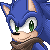 [F2U] Sonic Pixel Icon (without mouth animation) by Chibi-Nuffie