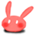 Animal Icon - 008 Bunny Red R by BAKASHiYOU