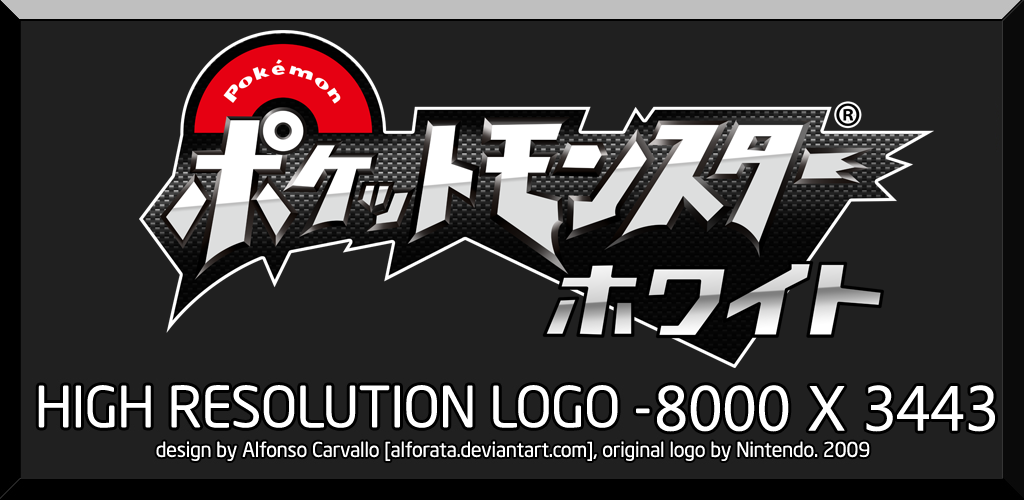 Pokemon Black & White High res Logos