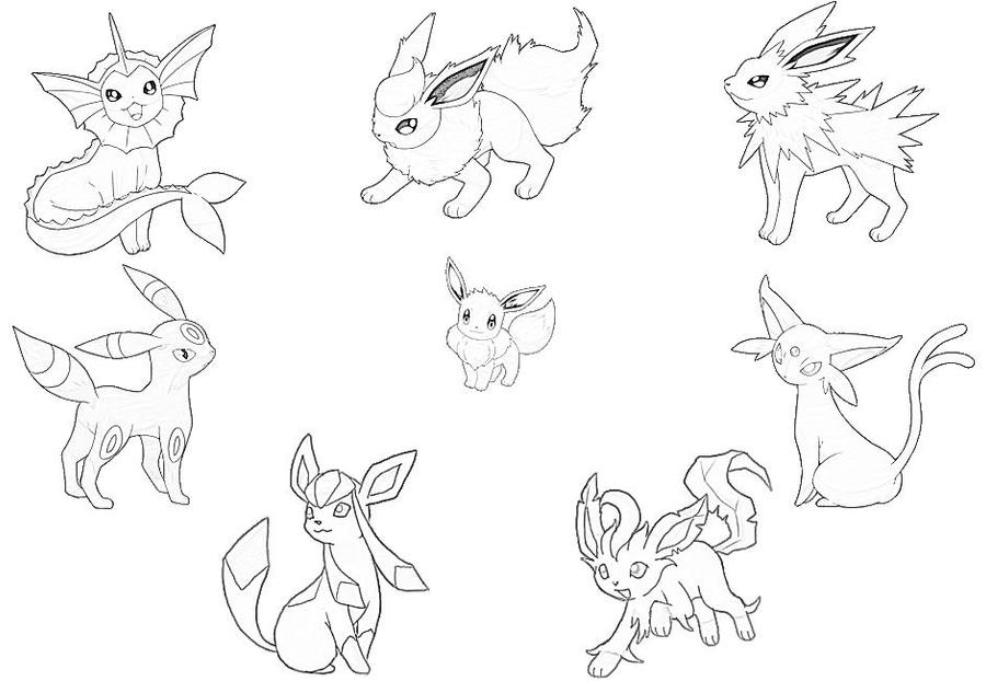 eeveelutions vaporeon coloring pages - photo #16