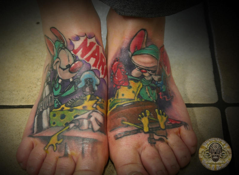 Cover up pinky brain finished by 2FaceTattoo on DeviantArt