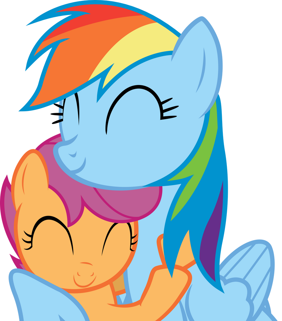 rainbow_dash_and_scootaloo___snuggle__by