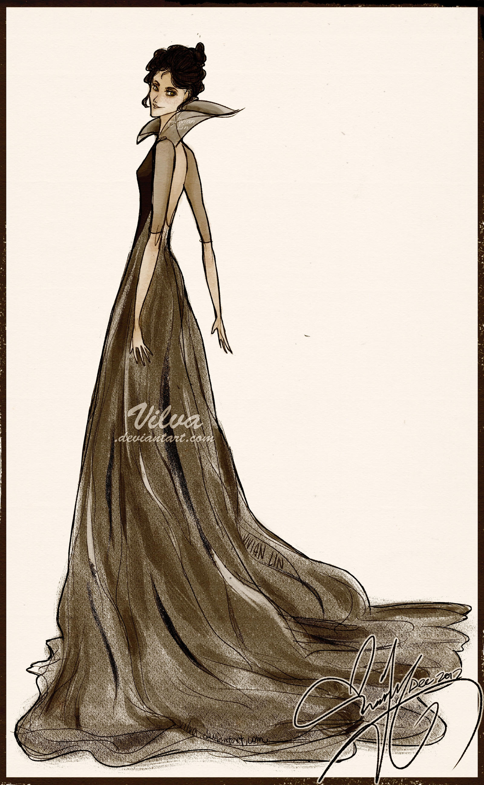 Jasmine dress design by Vilva on DeviantArt